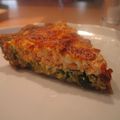 Quiche poireau et saumon, à la crème d'avoine