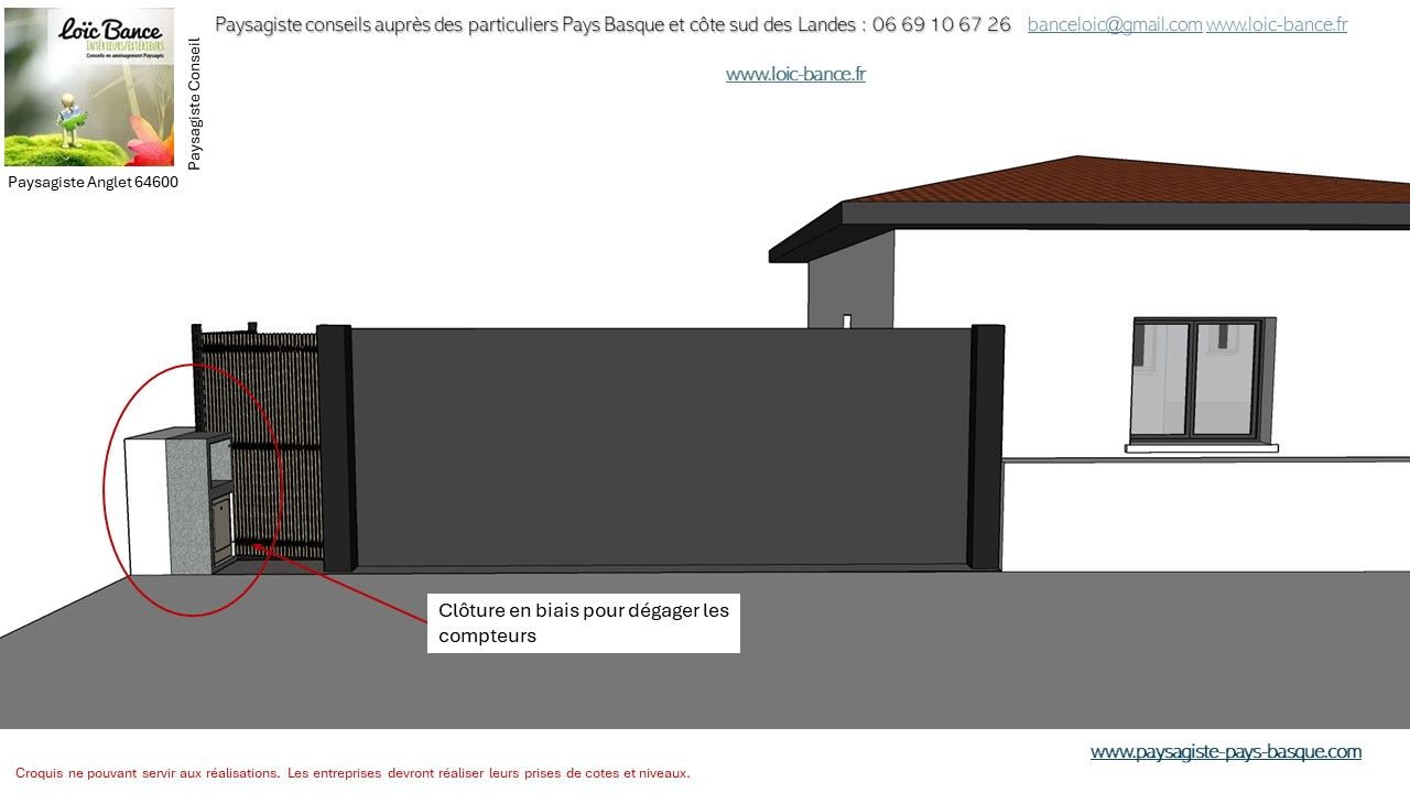 Paysagiste Anglet portail coulissant.