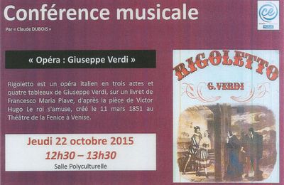 Conférence présentation Rigoletto