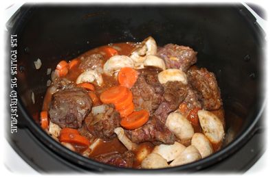 Ragoût de boeuf aux champignons Cookéo