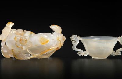 Back on agate and carved stone scholar's objects at Bonhams San Francisco, 29 june 2016