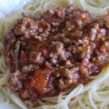 spaguetti bolognaise maison