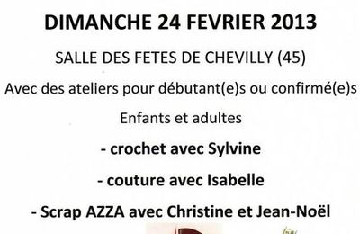 DIMANCHE 24 Février à CHEVILLY 45 (à moins d'heur