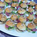 Minis burgers de foie gras et magret séché