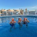 Le meilleur moment d'un Genève Cannes : l'arrivée à Cannes et détente dans la piscine sur le toit du Marriott, dans l'attente de la soirée sur la plage