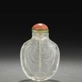 A carved rock crystal snuff bottle, 1750-1860