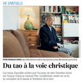  “De la voie taoïste à la voie christique”, interview de François Cheng pour la revue Prier en 2020