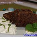 Petits brownies aux Menthises