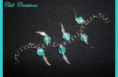 "Blue Lagoon" bracelet en perles