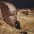Message secret gravés sur la patte du sphinx révèle l'origine de ces batisseurs