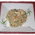 Risotto aux gambas et au mirin