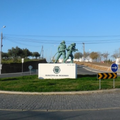 Rond-point à Monte Redondo (Portugal)