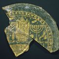 Bowl Fragments with Menorah, Shofar, and Torah Ark, Roman, 300–350