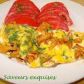 Omelette aux chanterelles