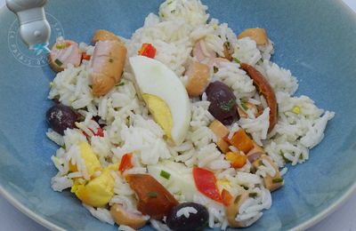 Salade de riz aux saucisses