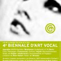 4ième biennale d'Art Vocal du 31 mai au 13 juin à la cité de la musique