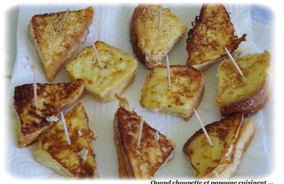 BOUCHEES DE PAIN PERDU AUX SARDINES