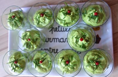 Mousse de petits pois au wasabi