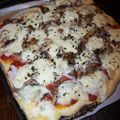 Pizza mozza - oignons - champignons