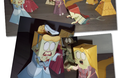 Paper Toys - Princesses Disney Zombies