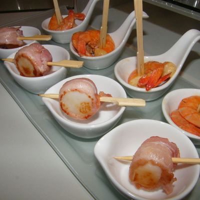 Noix de st jacques au lard