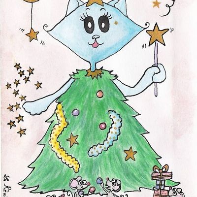 carte 3 : Chapin de Noël et souris