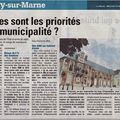 Budget 2014 : article dans la Marne