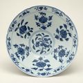 Blue-and-white bowl with flowers and fruits, Ming dynasty, Xuande mark and period, AD1426–35