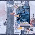 Page scrap avec les papiers Lorelaï