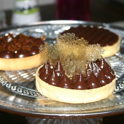 Tartelettes caramel et chocolat