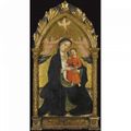 Giovanni di Marco, called Giovanni dal Ponte (Florence 1385 - 1437/8), Madonna and Child flanked by two angels