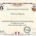 Certificat de présence