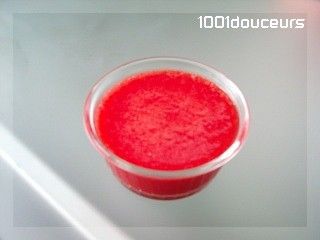 Petite soupe de fraises rafraichissante!