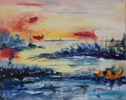 Hymne à la lumière- huile- 81 X65cm-  (n°3)ND