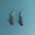 Boucles d'oreilles en perles de turquoise naturelles