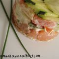 Toast fraîcheur saumon et salade croquante 