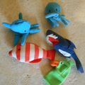 Cu283 : Marionettes de doigts animaux marins