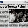 Hommage à Teresa REBULL