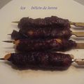 Brochette Japonaise au boeuf et fromage.