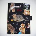 VENDU Protège carnet de Santé pour Chats "Chatons Jouant" nom brodé