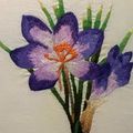 crocus sativus en peinture a l'aiguille corrige