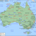 Carte de l'Australie