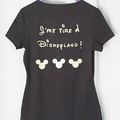 "J'me tire à Disneyland", le T-shirt. 