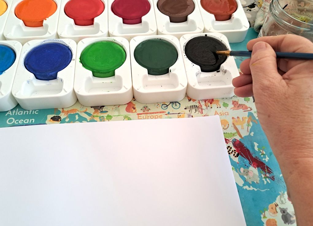 Galets de gouache géants