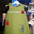 Robe "petit chaperon rouge et gros méchant loup"