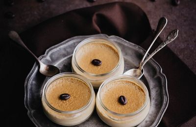 Crèmes onctueuses au café