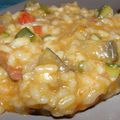 Risotto aux petits légumes et chorizo