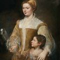 Titian, Portrait of a Lady and Her Daughter, ca. 1550