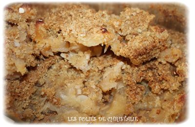 Crumble aux pommes sans gluten