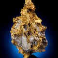 Gold in quartz. Dolan Springs, Mohave Co., Arizona, USA